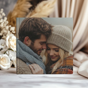 Elegant Personalized Photo Wedding  Guest Book