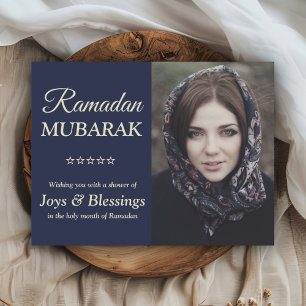 Elegant Personalized Ramadan Mubarak Photo Postcard