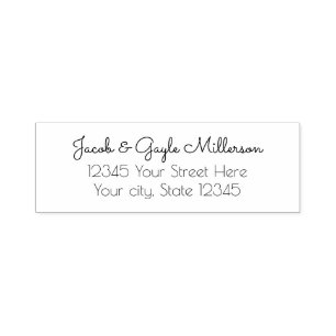 Elegant Personalized Return Address Self Ink Stamp