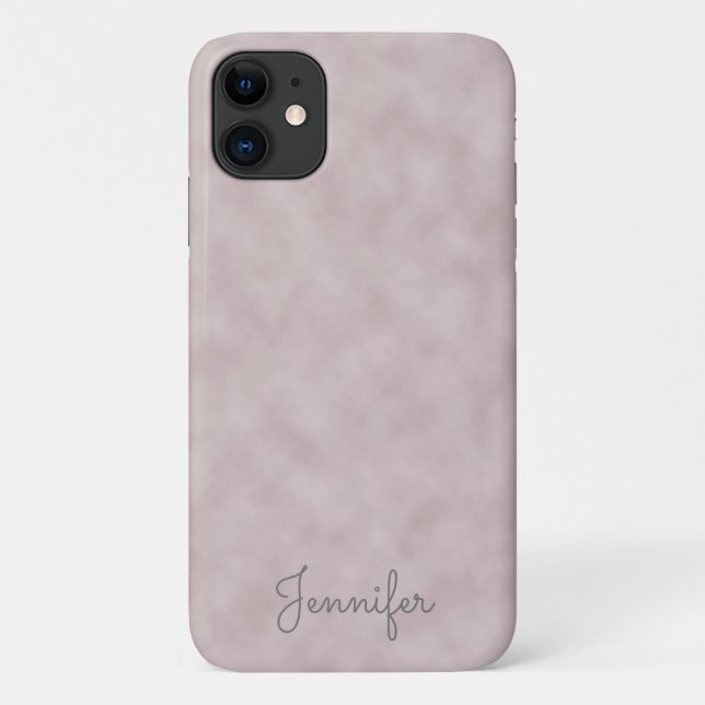 Elegant Personalized Rose Color Parchment Case-Mate iPhone Case (Back)