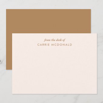 Elegant Personalized Stationery Note Card | Zazzle