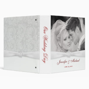 Elegant Personalized Wedding Album or Planner 3 Ring Binder