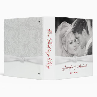 Elegant Personalized Wedding Album or Planner 3 Ring Binder