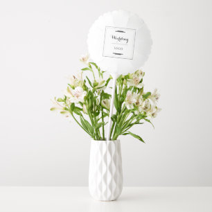 Elegant Personalized Wedding Custom Modern Gift Balloon