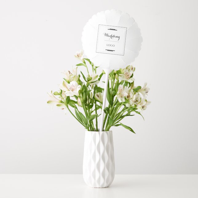 Elegant Personalized Wedding  Custom Modern Gift Balloon (Vase)