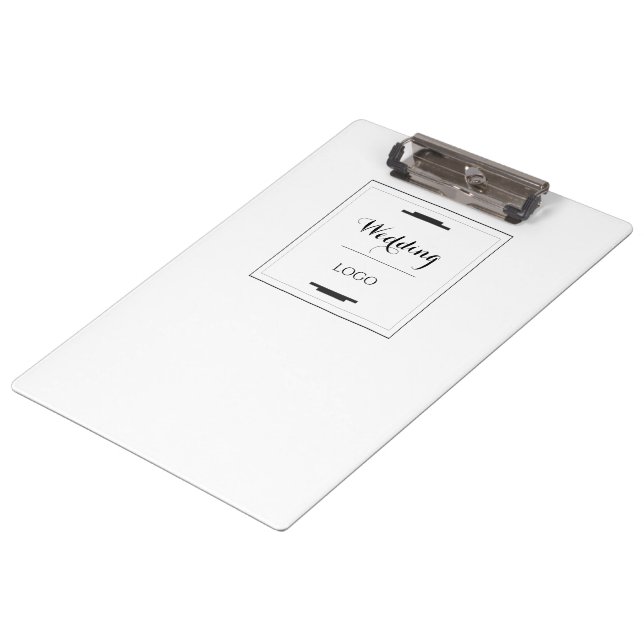 Elegant Personalized Wedding  Custom Modern Gift Clipboard (Angled)