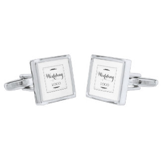 Elegant Personalized Wedding  Custom Modern Gift Cufflinks