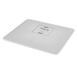 Elegant Personalized Wedding  Custom Modern Gift Cutting Board