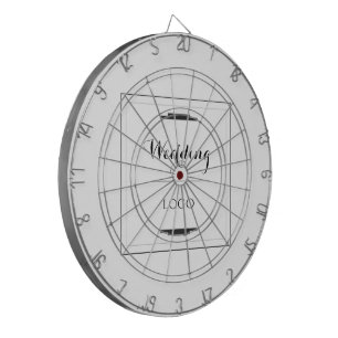 Elegant Personalized Wedding Custom Modern Gift Dart Board