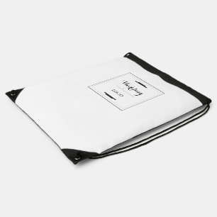 Elegant Personalized Wedding  Custom Modern Gift Drawstring Bag