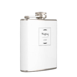 Elegant Personalized Wedding  Custom Modern Gift Flask