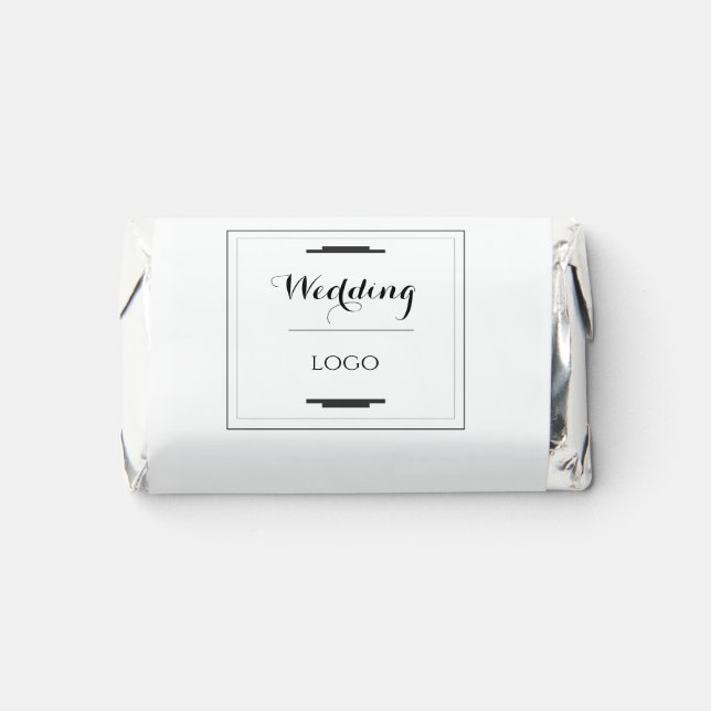 Elegant Personalized Wedding  Custom Modern Gift Hershey's Miniatures (Front)