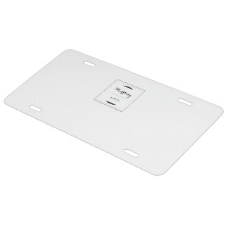 Elegant Personalized Wedding  Custom Modern Gift License Plate