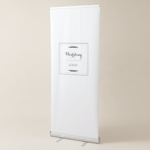 Elegant Personalized Wedding  Custom Modern Gift Retractable Banner