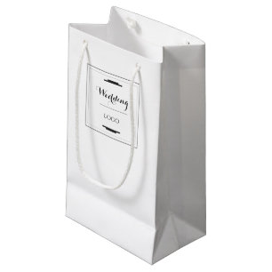 Elegant Personalized Wedding Custom Modern Gift Small Gift Bag