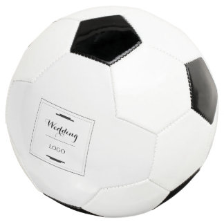Elegant Personalized Wedding Custom Modern Gift Soccer Ball