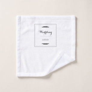 Elegant Personalized Wedding  Custom Modern Gift Wash Cloth
