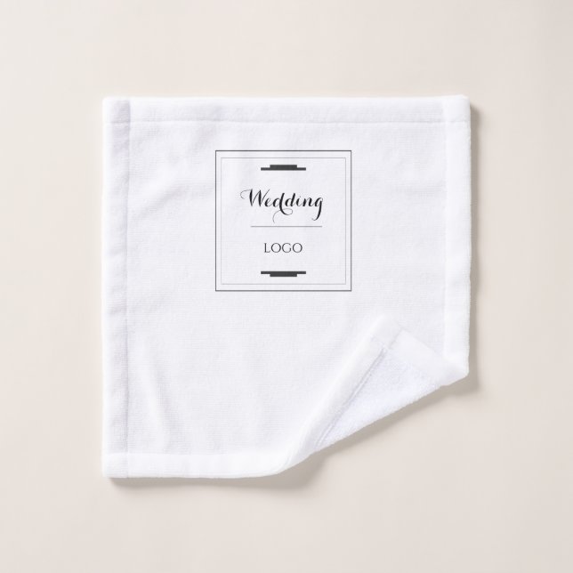 Elegant Personalized Wedding  Custom Modern Gift Wash Cloth (Wash Cloth)