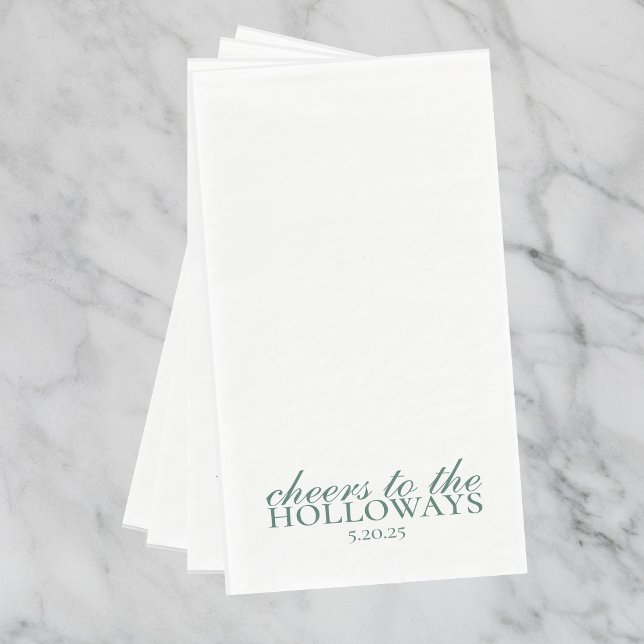 Elegant Personalized Wedding Guest Towels  (Elegant Personalized Wedding Guest Towels)