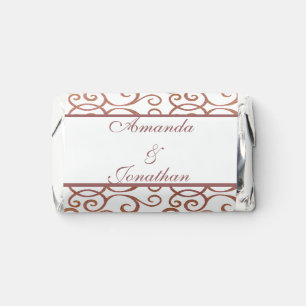 Elegant Personalized Wedding Hershey Bar Favors