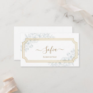 Elegant personalized wedding placeholder place card