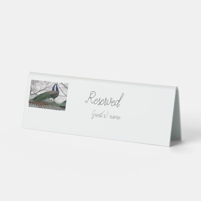 Elegant Personalized Wedding Table Tents (Front)