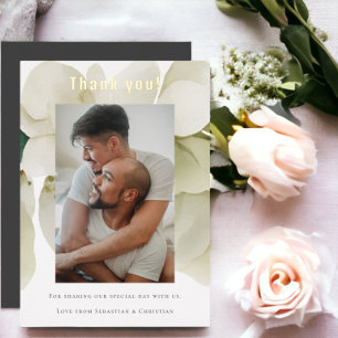 Elegant Personalized Wedding Thank You Card