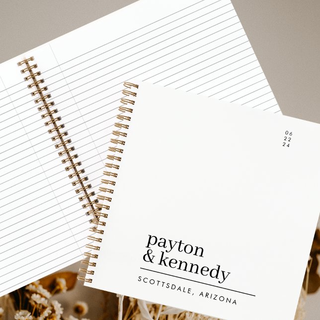 Elegant Personalized With Name Wedding Event Plan Notebook (Creator Uploaded)