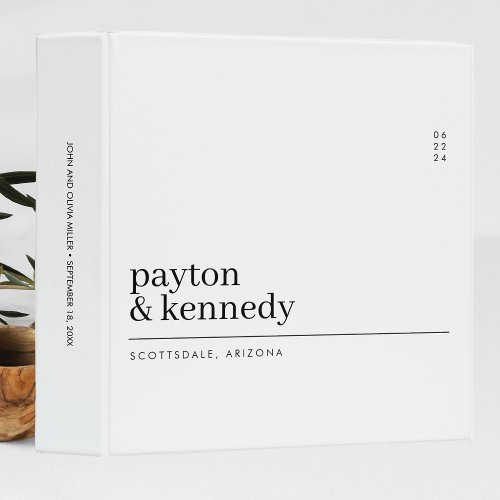 Elegant Personalized With Name Wedding Reception