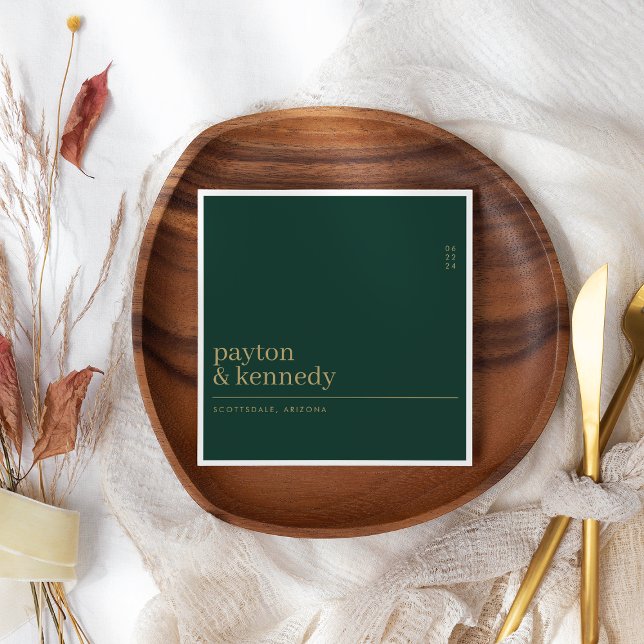 Elegant Personalized With Name Wedding Reception Napkins (Creator Uploaded)