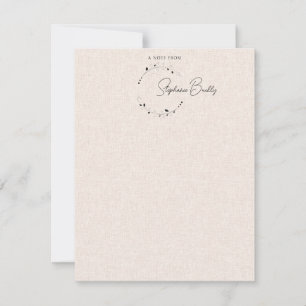 Elegant Personalized Wreath A Note From Card