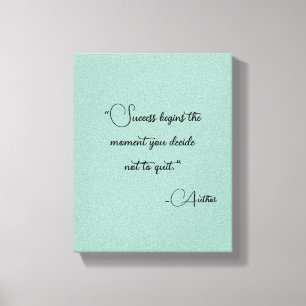 Elegant Personalized Your Favorite Quote Canvas Print