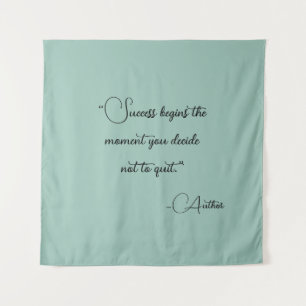 Elegant Personalized Your Favorite Quote Tapestry