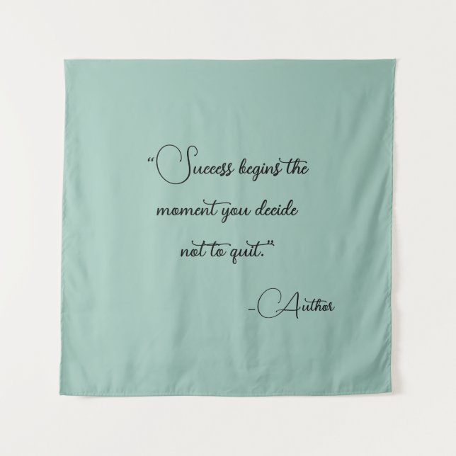 Elegant Personalized Your Favorite Quote   Tapestry (Front)