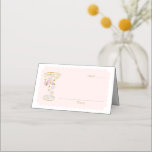 Elegant Petals and Prosecco Place Card<br><div class="desc">Impress your guests from the get-go with our Petals and Prosecco RSVP place card. Matching items in our store Cava party design</div>