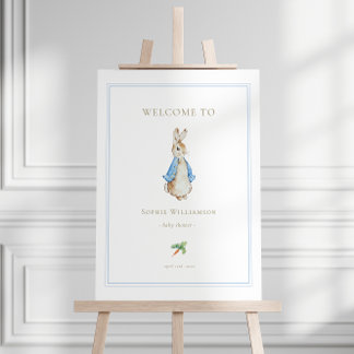 Elegant Peter the Rabbit Baby Shower Welcome Foam Board