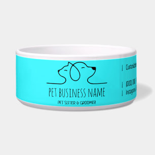 Elegant Petsitter dog cat logo veterinary Bowl