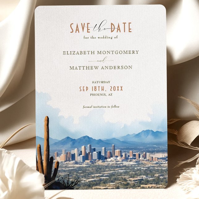 Elegant Phoenix, Arizona Save-the-Date Invitation (Creator Uploaded)