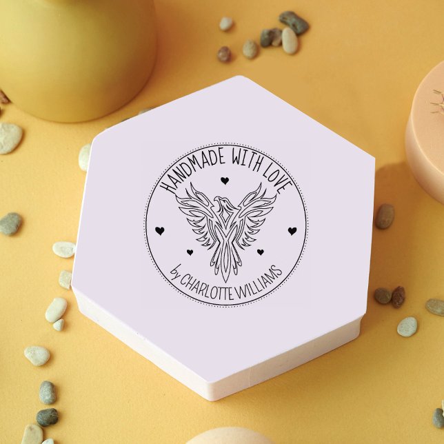 Elegant Phoenix Custom Handmade with love,   Rubber Stamp (Creator Uploaded)