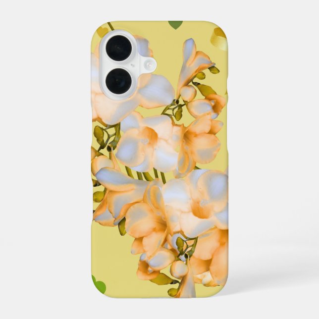 Elegant Phone Case with hearts and flowers (Back)
