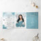 Elegant Photo Aqua Turquoise Teal Silver Quince