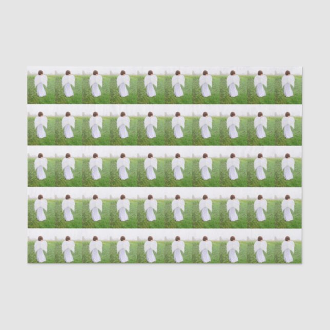 Elegant Photo Art Angel Tissue Paper (Front)