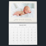 Elegant Photo Baby Birth Announcement 2026 Calendar<br><div class="desc">Celebrate your little one’s arrival all year long with this personalized 2026 baby birth announcement calendar. Featuring your newborn’s photos on each month,  this keepsake design is perfect for sharing the joy with family and friends. Customize effortlessly to create a heartfelt gift or a beautiful memory for yourself.</div>