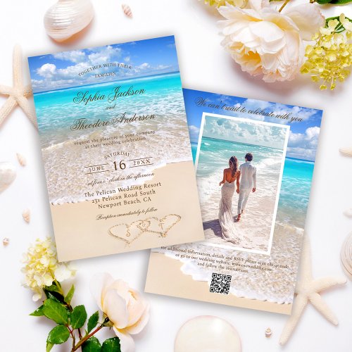 Elegant Photo Blue Ocean Tropical Beach Wedding