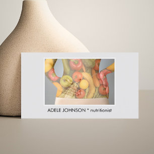 Elegant Photo Body Nutritionist Dietitian Business Card
