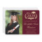 Elegant Photo Burgundy Gold College Graduation