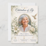 Elegant Photo Celebration of Life Invitation