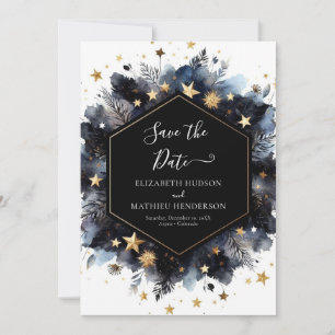 Elegant Photo Celestial Wedding Save The Date