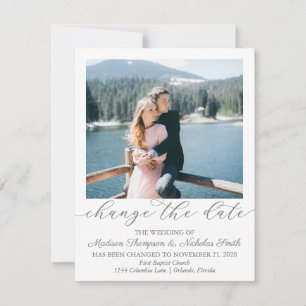 Elegant Photo Change the Date Cards