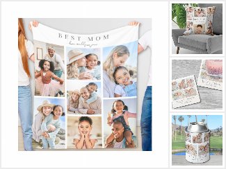 Elegant Photo Collage Best Mom Mother's Day Gifts